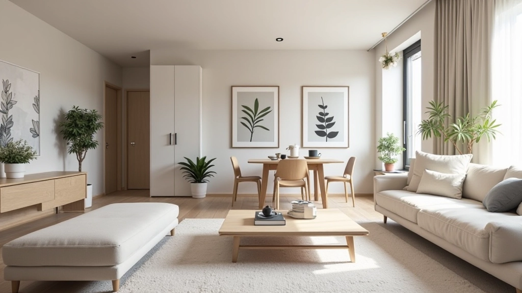 Wohnzimmer einer modernen, renovierten Wohnung mit neuer Ausstattung, symbolisiert Modernisierungsmaßnahmen
